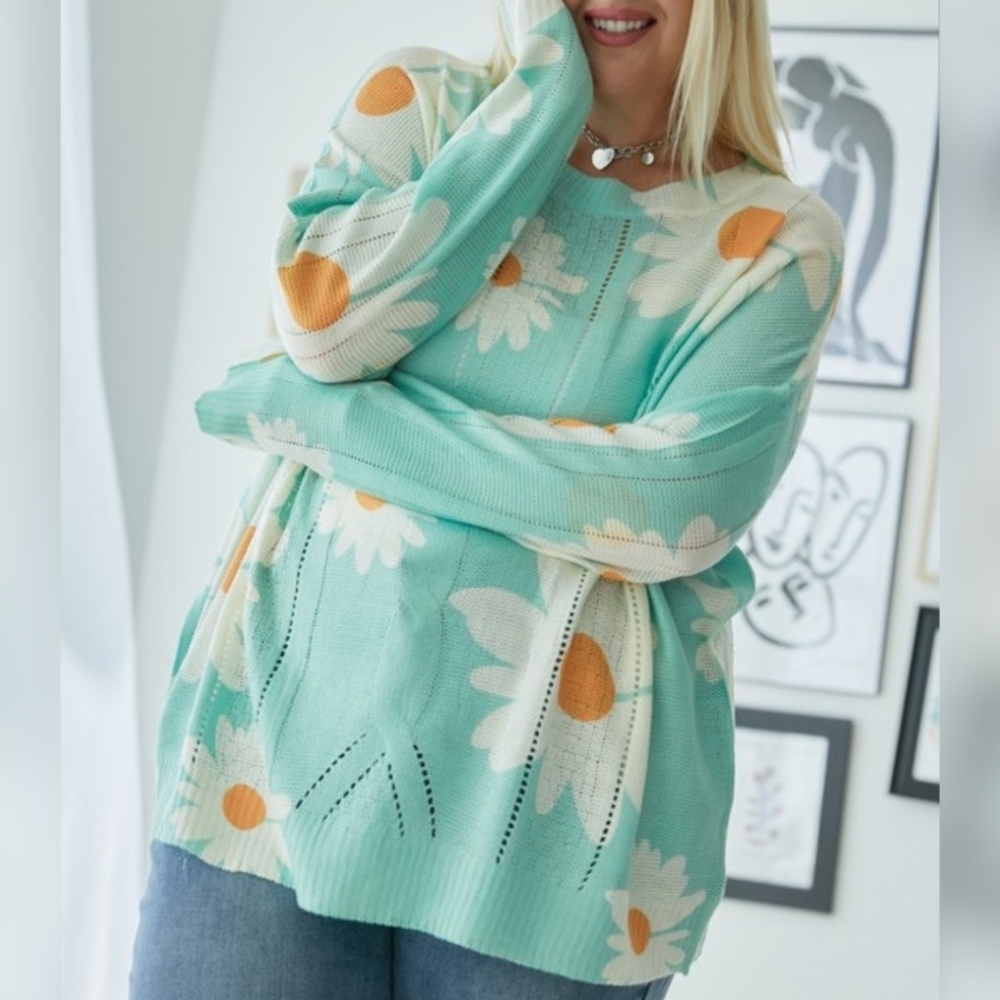 PLUS Honeysuckle Lightweight Knit Sweater - Picture 2 of 7